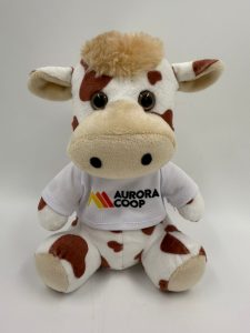 Vaquinhas de pelúcia personalizada